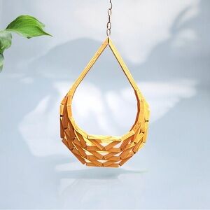Geometric Wooden Hanging Planter